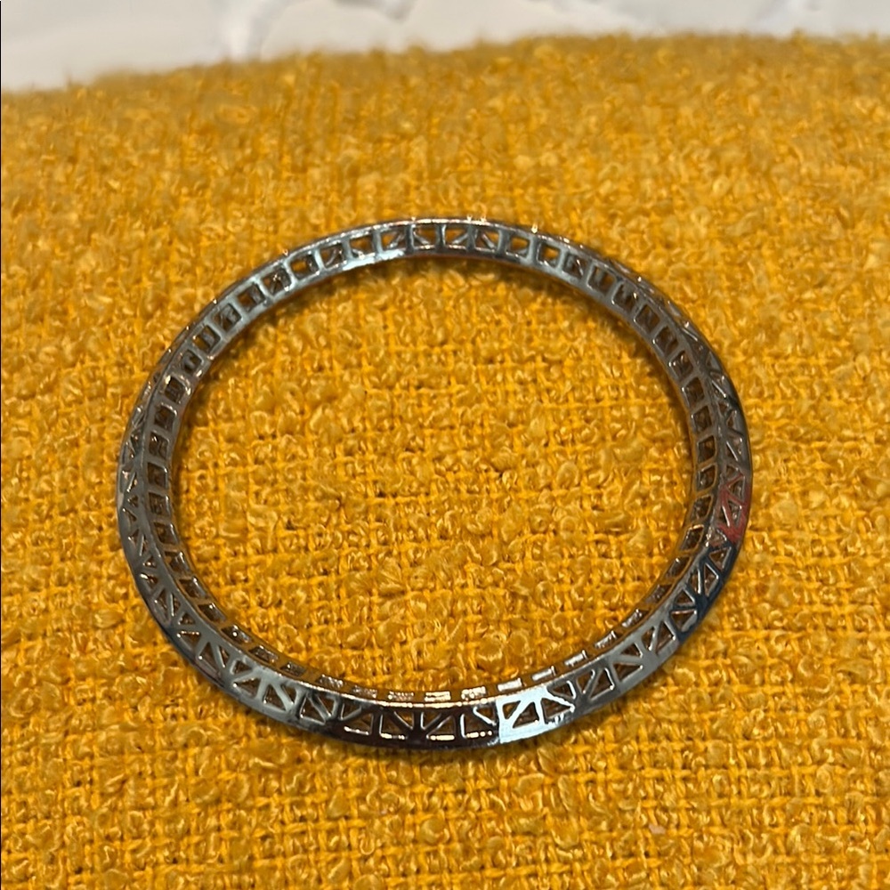 Gold Geometric Bangle Bracelet